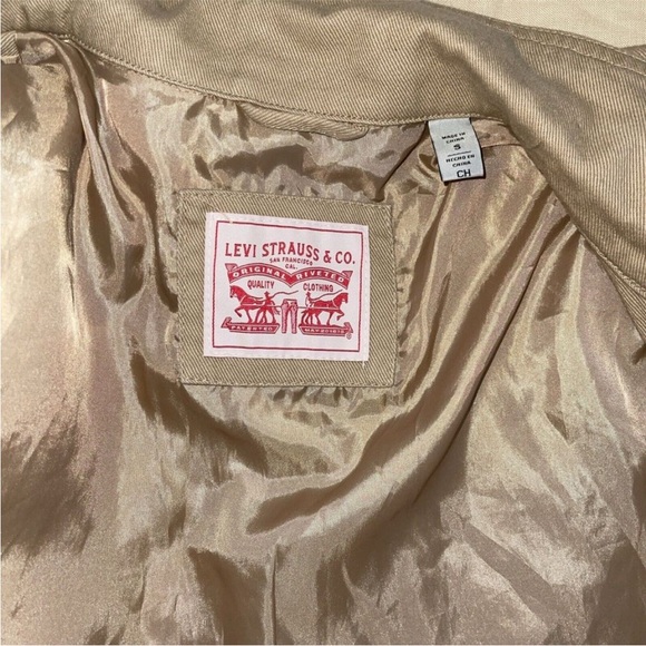 NWOT Levi's Women's Safari Denim Cotton Belted Jacket S - Picture 7 of 8